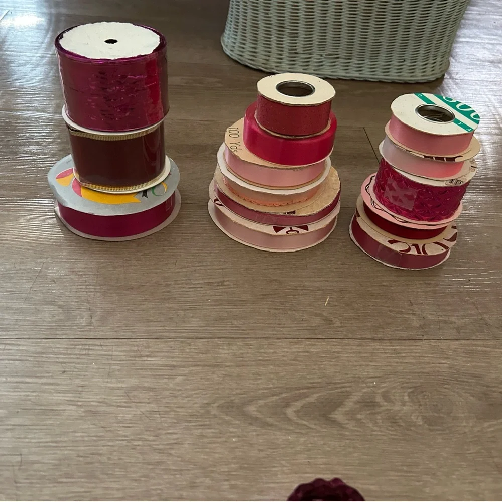 Lot of Assorted Vintage Ribbon for Craft Projects Holidays Gift Wrapping